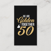 50. Hochzeitsfeier 50 Jahre Goldenes Paar Visitenkarte (Vorderseite)