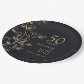 50. Hochzeitsfeier des Botanischen Blütenjahrs Pappteller (Schrägansicht)