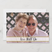 50. Hochzeitsfeier wir noch immer Foto Einladung (Vorderseite)