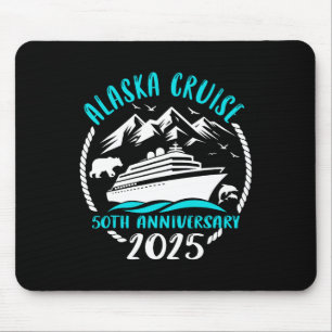 50. Hochzeitsjubiläum Alaska Kreuzfahrt 2025 Paar Mousepad