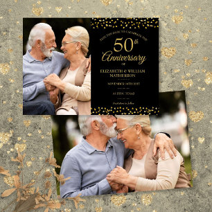 50. Hochzeitsjubiläum Goldene Herzen 2 Fotos Save The Date
