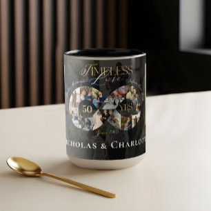 50. Hochzeitsjubiläum Unendlichkeit-Fotocollage Tasse