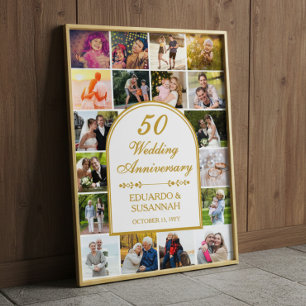 50. Hochzeitsjubiläums-Fotogalerie Poster