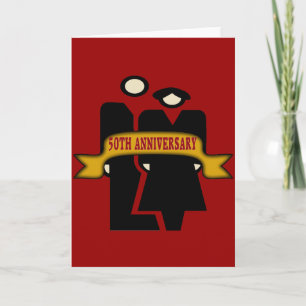 50. Hochzeitsjubiläums-Geschenke Karte
