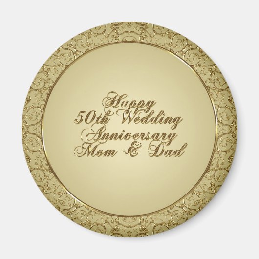 50. Hochzeitskündlermagnet Magnet (Vorne)