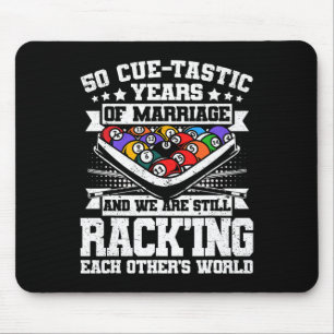 50. Hochzeitsplatz Billard 50 Jahre m Mousepad