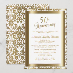 50. Hochzeitstag 💑 2   DIY Text Einladung