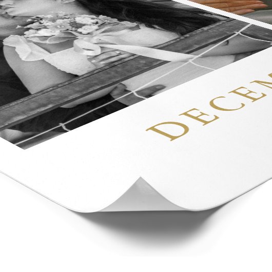 50. Hochzeitstag 2 Foto Begrüßungszeichen Poster (Ecke)