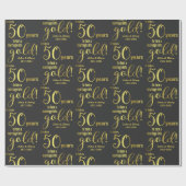50. Hochzeitstag 50 Jahre Geschenkpapier (Flach)