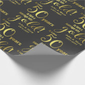 50. Hochzeitstag 50 Jahre Geschenkpapier (Ecke)