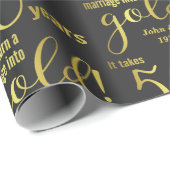 50. Hochzeitstag 50 Jahre Geschenkpapier (Rolleneckpunkt)