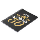 50. Hochzeitstag 50 Jahre Goldenes Paar Notizblock (Linke Seite)
