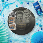 50. Hochzeitstag 5 FotoCollage Pappteller (Party)