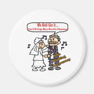 50. Hochzeitstag 6t Magnet