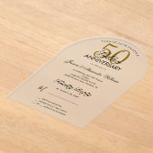 50. Hochzeitstag Acryleinladungen (Ablage )
