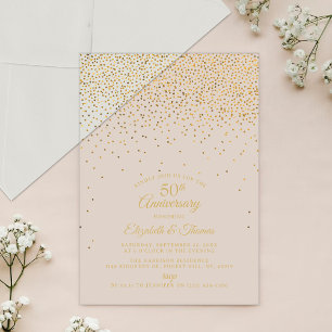 50. Hochzeitstag Acryleinladungen