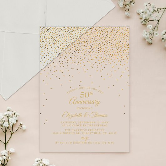 50. Hochzeitstag Acryleinladungen