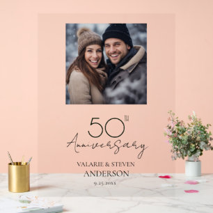 50. Hochzeitstag Acrylschild