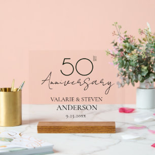 50. Hochzeitstag Acrylschild