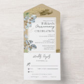 50. Hochzeitstag - alles in einer Einladung (Innen Boden)