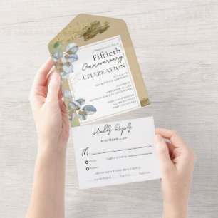 50. Hochzeitstag - alles in einer Einladung