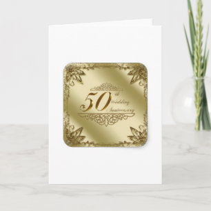 50. HOCHZEITSTAG-ANDENKEN KARTE