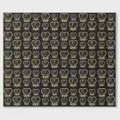 50. Hochzeitstag | Anpassen Geschenkpapier (Flach)