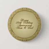 50. Hochzeitstag-Anstecknadel Button (Vorderseite)