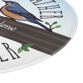 50. Hochzeitstag, Bluebirds of a Feather Schneidebrett (Ecke)