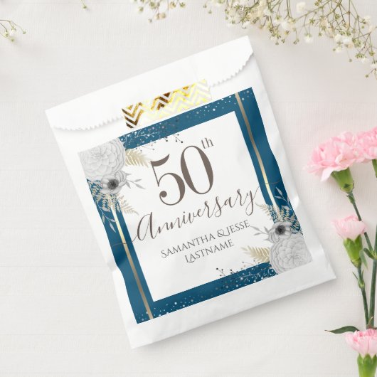 50. Hochzeitstag Blumenbeutel Geschenktütchen (Versiegelt)