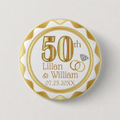 50. Hochzeitstag Button (Vorderseite)