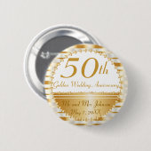 50. Hochzeitstag Button (Vorne & Hinten)