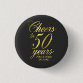 50. Hochzeitstag Button (Vorderseite)