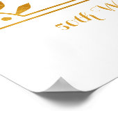 50. Hochzeitstag Custom Foto Collage Poster (Ecke)