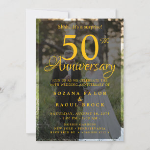 50. Hochzeitstag damals und heute Foto Einladung