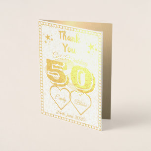 50. Hochzeitstag Dankeschön Karten