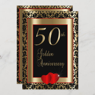 50. Hochzeitstag   DIY Text Einladung