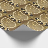 50. Hochzeitstag | DIY Text Geschenkpapier (Ecke)