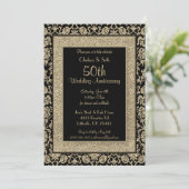 50. Hochzeitstag Einladung (Stehend Vorderseite)
