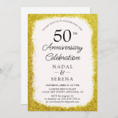 50. Hochzeitstag Einladung (Vorne/Hinten)