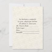 50 Hochzeitstag Einladung (Rückseite)