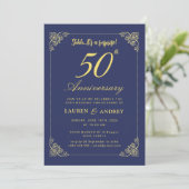 50. Hochzeitstag Einladung (Stehend Vorderseite)