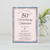 50. Hochzeitstag Einladung (Stehend Vorderseite)