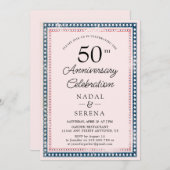 50. Hochzeitstag Einladung (Vorne/Hinten)