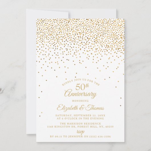 50. Hochzeitstag Einladung (Vorderseite)