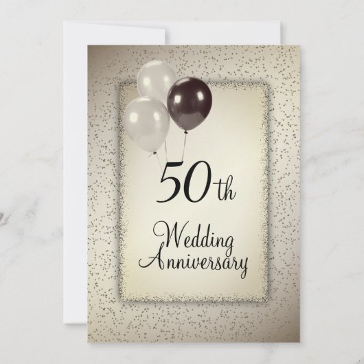 50. Hochzeitstag Einladung (Rückseite)