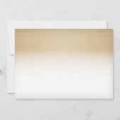 50. Hochzeitstag Einladung Gold Foto (Rückseite)