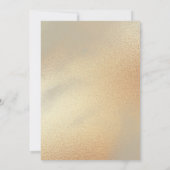 50. Hochzeitstag Einladung Gold Glitzer (Rückseite)