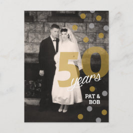 50. Hochzeitstag Einladung Postkarte