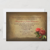 50. Hochzeitstag - Einladungen zum Vintagen Foto (Rückseite)